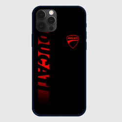 Чехол для iPhone 12 Pro Max Ducati black red line