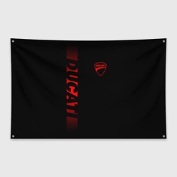 Флаг-баннер Ducati black red line