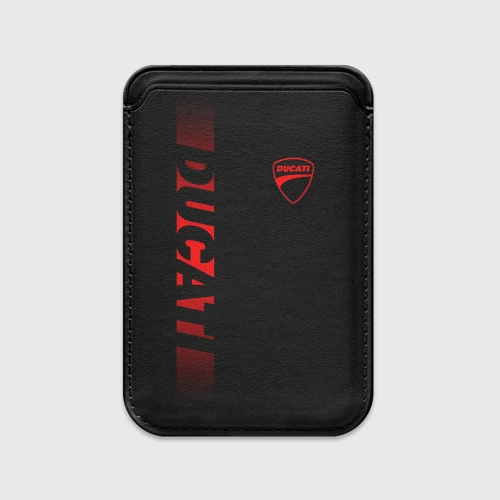 Картхолдер Magsafe магнитный Ducati black red line