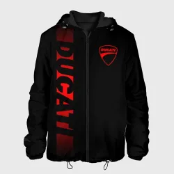 Мужская куртка 3D Ducati black red line