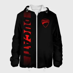 Мужская куртка 3D Ducati black red line