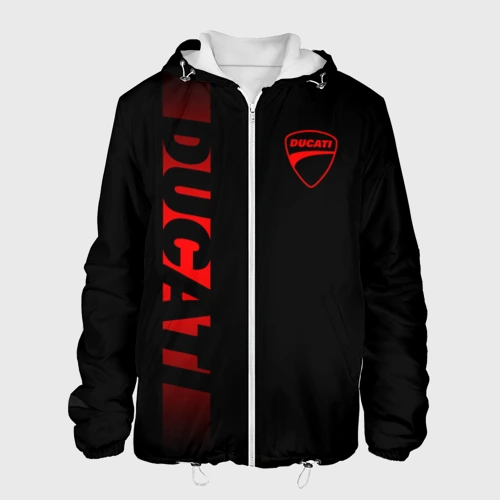 Мужская куртка 3D Ducati black red line