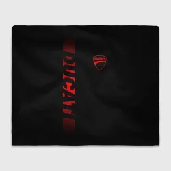 Плед 3D Ducati black red line