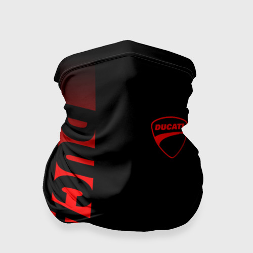 Бандана-труба 3D Ducati black red line, цвет 3D печать