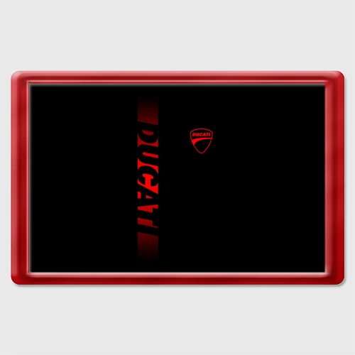 Магнит 45*70 Ducati black red line