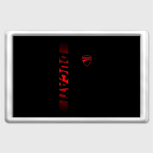 Магнит 45*70 Ducati black red line