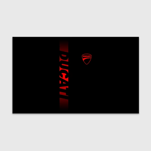 Бумага для упаковки 3D Ducati black red line