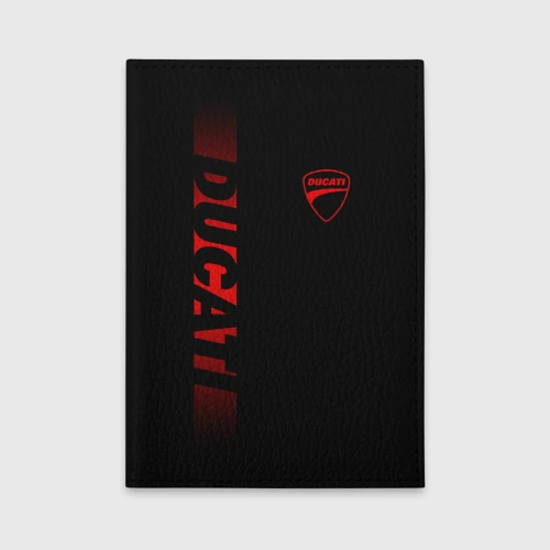 Обложка для автодокументов Ducati black red line