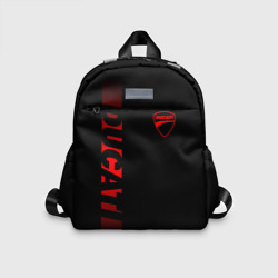Детский рюкзак 3D Ducati black red line