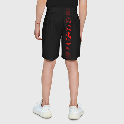 Детские спортивные шорты 3D Ducati black red line, цвет 3D печать - фото 5