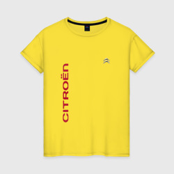 Женская футболка хлопок Citroen Ситроён french Auto