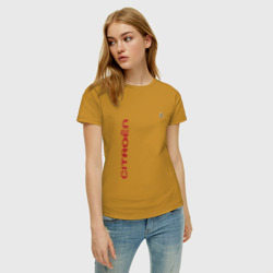 Женская футболка хлопок Citroen Ситроён french Auto - фото 2