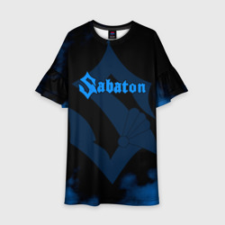 Детское платье 3D Sabaton синий дым