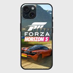 Чехол силиконовый для Apple iPhone 15 матовый Forza Horizon 5, игра