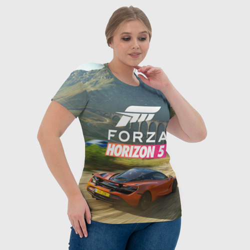 Женская футболка 3D Forza Horizon 5, игра, цвет 3D печать - фото 6