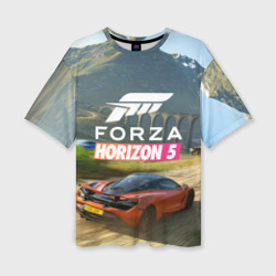 Женская футболка oversize 3D Forza Horizon 5, игра