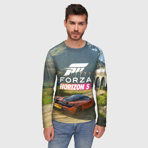 Мужской лонгслив 3D Forza Horizon 5, игра, цвет 3D печать - фото 3