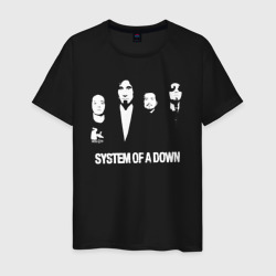 Мужская футболка хлопок Состав группы System of a Down