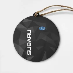 Деревянная игрушка круг Subaru Субару Авто