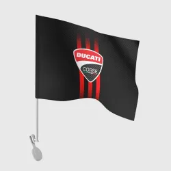 Флаг для автомобиля Ducati carbon logo Italy concern