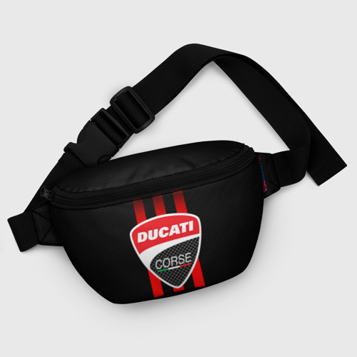 Поясная сумка 3D Ducati carbon logo Italy concern - фото 6