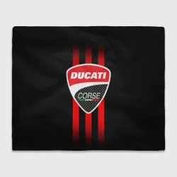 Плед 3D Ducati carbon logo Italy concern