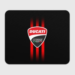 Прямоугольный коврик для мышки Ducati carbon logo Italy concern