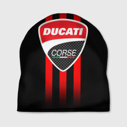 Шапка 3D Ducati carbon logo Italy concern