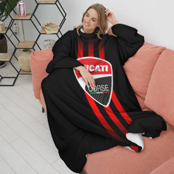 Плед с рукавами Ducati carbon logo Italy concern - фото 2