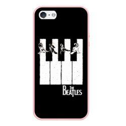 Чехол для iPhone 5/5S матовый The Beatles знаменитая картинка