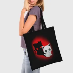 Шоппер 3D Котик дьявол kitty devil - фото 2