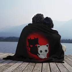 Плед 3D Котик дьявол kitty devil - фото 2