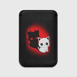 Картхолдер Magsafe магнитный Котик дьявол kitty devil