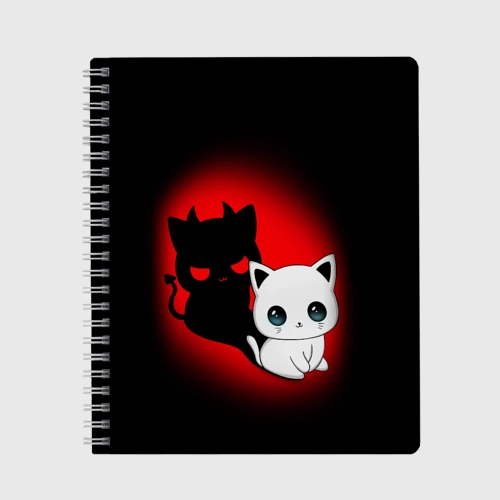 Тетрадь Котик дьявол kitty devil