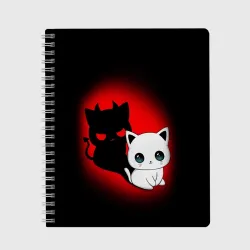 Тетрадь Котик дьявол kitty devil