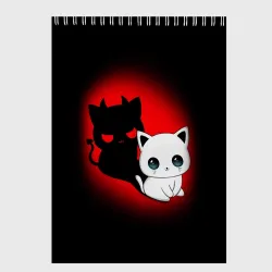 Скетчбук Котик дьявол kitty devil
