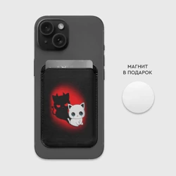 Картхолдер Magsafe магнитный Котик дьявол kitty devil - фото 2