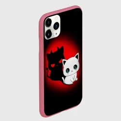 Чехол для iPhone 11 Pro матовый Котик дьявол kitty devil - фото 2