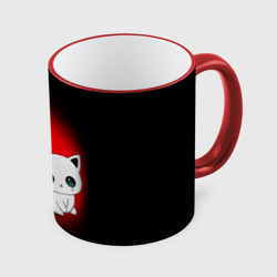 Кружка с полной запечаткой Котик дьявол kitty devil