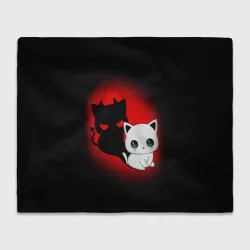 Плед 3D Котик дьявол kitty devil