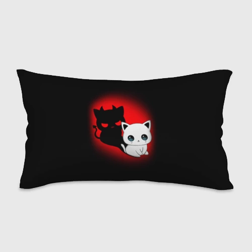 Подушка 3D антистресс Котик дьявол kitty devil