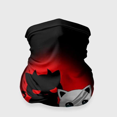 Бандана-труба 3D Котик дьявол kitty devil, цвет 3D печать