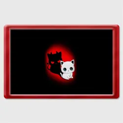 Магнит 45*70 Котик дьявол kitty devil