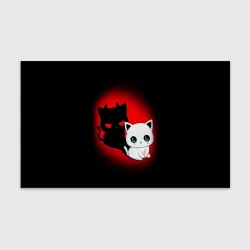Бумага для упаковки 3D Котик дьявол kitty devil