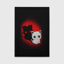 Обложка для автодокументов Котик дьявол kitty devil