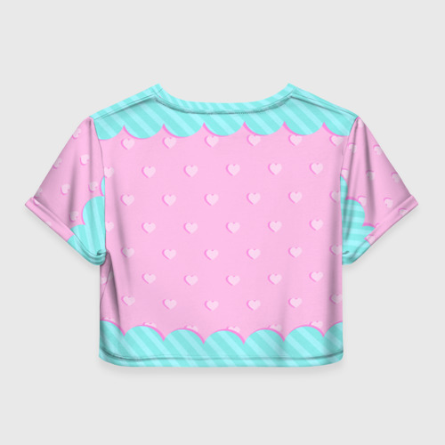 Женская футболка Crop-top 3D Baby boss girl, цвет 3D печать - фото 2