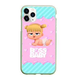 Чехол для iPhone 11 Pro матовый Baby boss girl