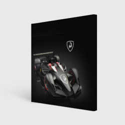 Холст квадратный Lamborghini F1