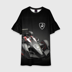 Детское платье 3D Lamborghini F1