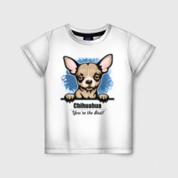 Детская футболка 3D Собачка Чихуахуа